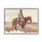 Stupell Industries Cowboy Fields And Farm Western Painting in Gray Frame Wall Art